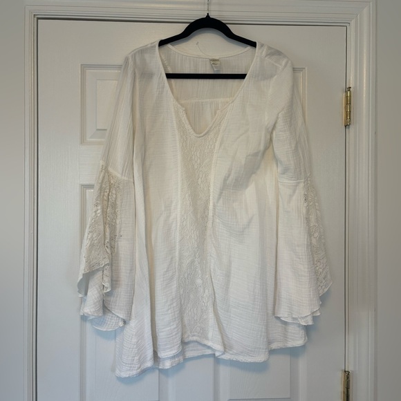 L*Space Boardwalk Tunic Coverup White - Picture 3 of 9